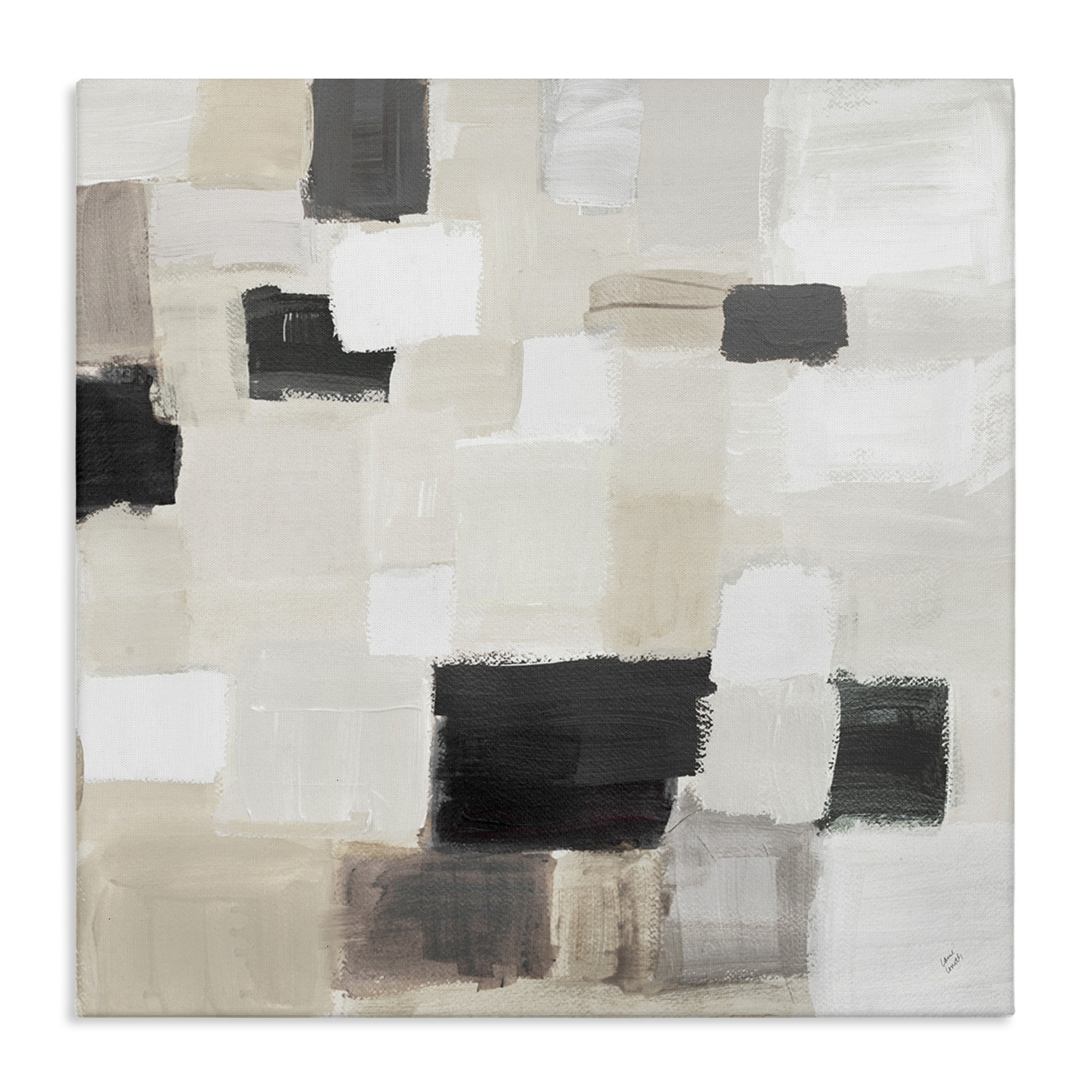 Wrought Studio™ Natural Square Patchwork Canvas Wall Art by Lanie ...