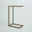 Elegant Gold Small 25.5" Space-Saving C-Shaped Side Table-26345393