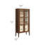 Grande armoire de rangement vitrée Nell