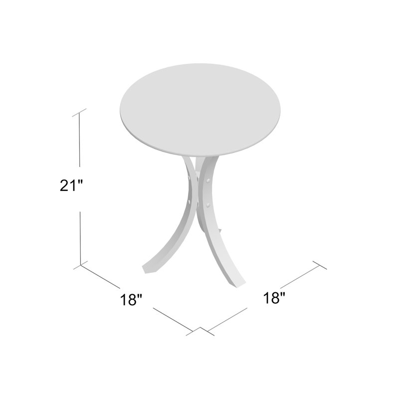 Ghita Glass Top End Table