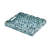 16X13X2" Decorative Rectangle Tray With Blue And White Capiz Design