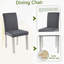Ensemble de table de salle à manger 5 pièces avec table rectangulaire et chaises rembourrées, avec décoration en cristal pour une expérience culinaire élégante