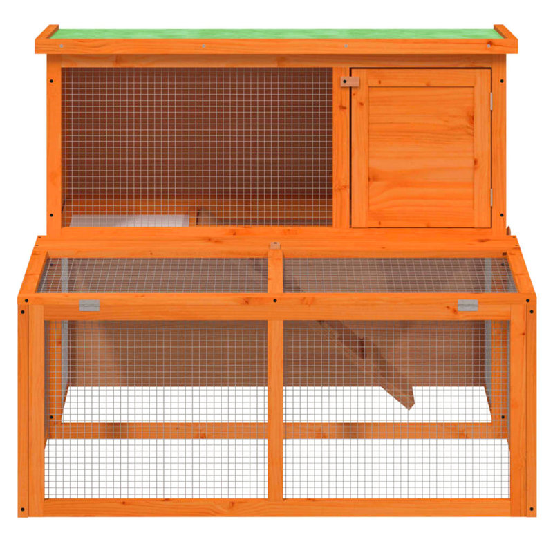 Cummington Small Animal Hutch, Brown/Green