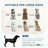Raised Pet Couch With Comfortable Cushion, Pine Wood Legs
