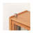 Rattan Drawer Glass Display Organizer Cabinet