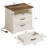 2-Drawer Farmhouse Nightstand With Power Outlet