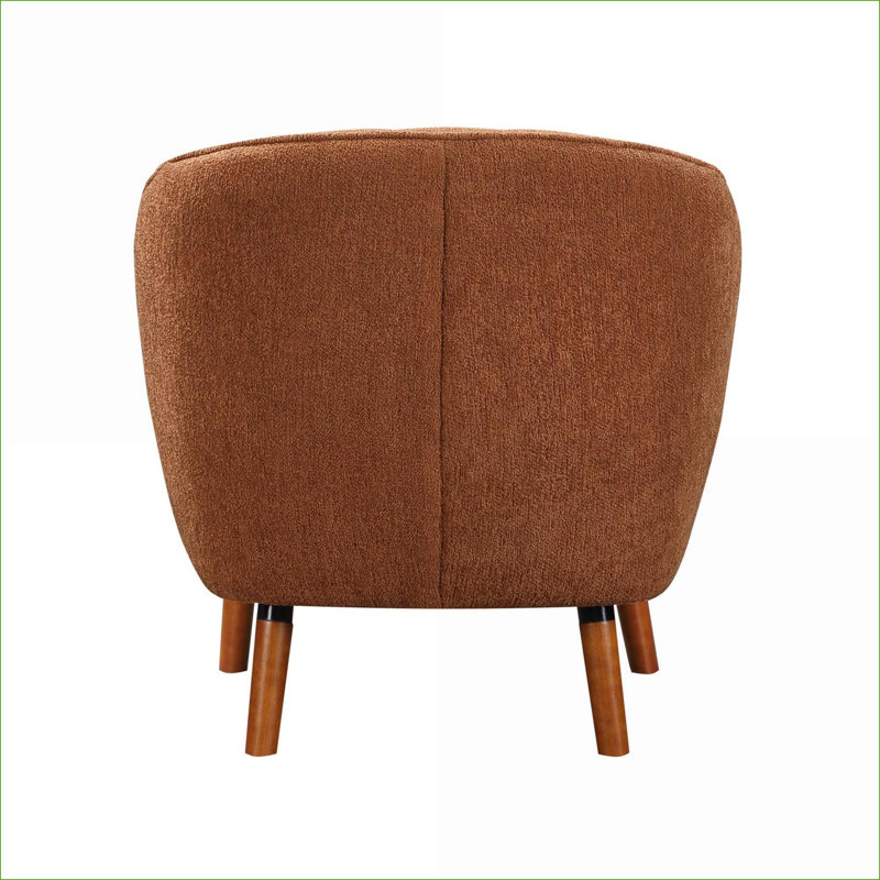 Chaise d'appoint Mid-Century, Brun