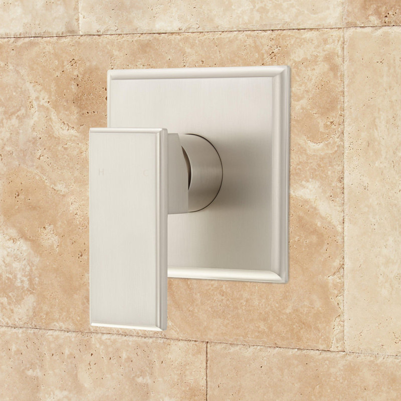 Ryle Wall-Mount Rainfall Shower Set, Brushed Nickel