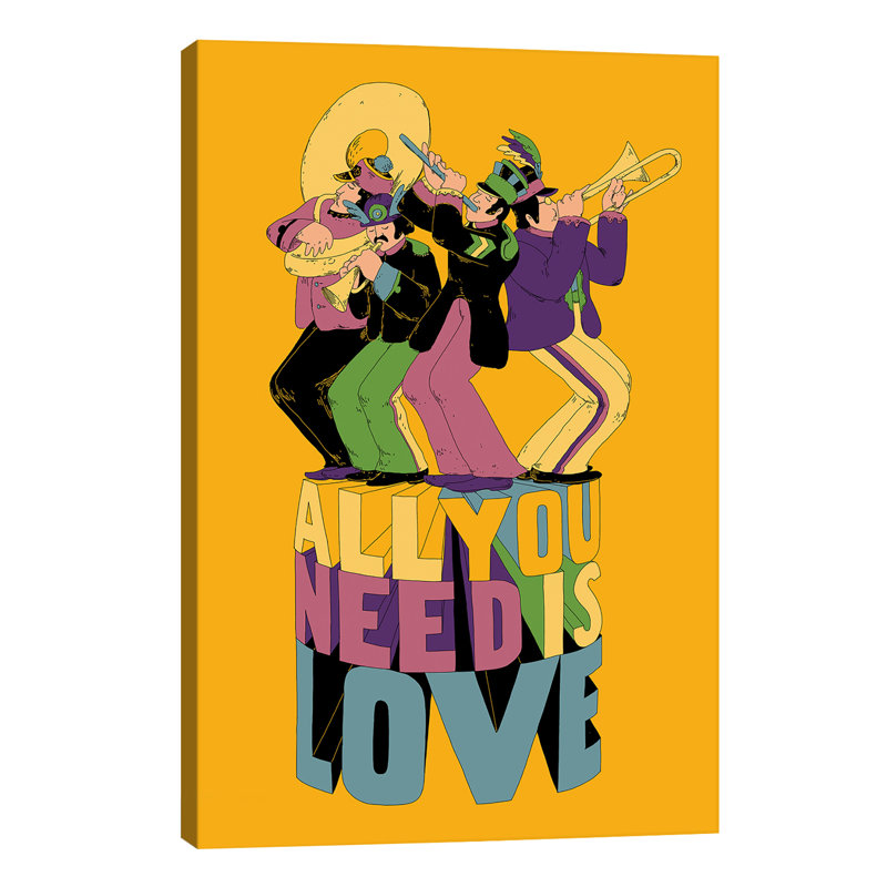 All You Need by Mathiole - Wrapped Canvas Giclee Art Print, 101.6 cm H x 66.04 cm W x 3.175 cm D