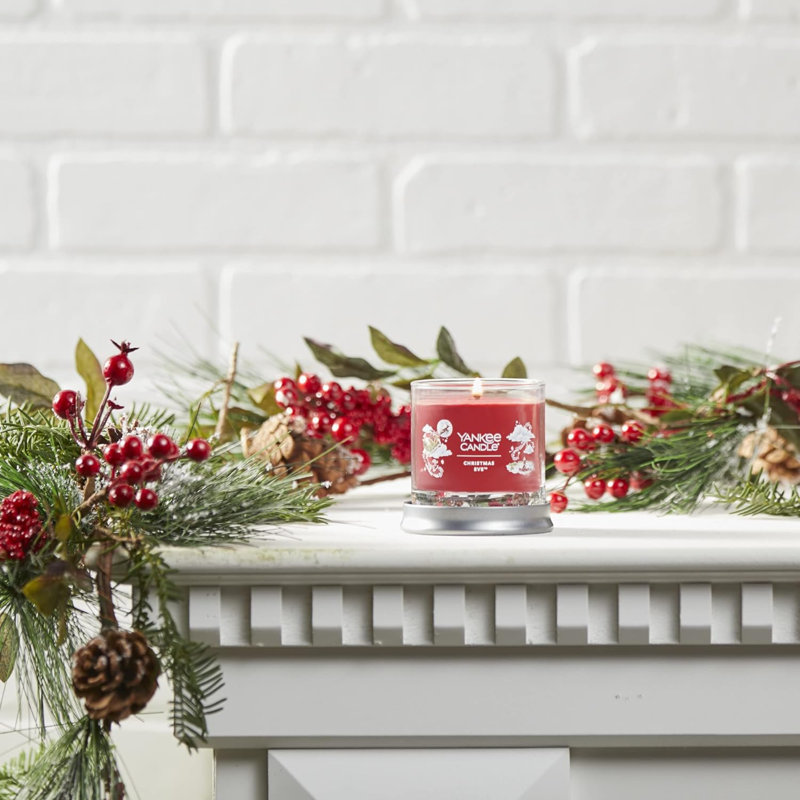 Bougie parfumée, veilleuse de Noël, petit gobelet unique à culot de 4,3 oz, plus de 20 heures d'autonomie, Noël | Bougie des Fêtes