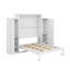 Lit escamotable avec garde-robe et tablette de rangement-1252694518