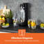 GEEPAS 900ML Soda Maker, Sparkling Water Maker, BPA Free PET 900ML Bottle, Black