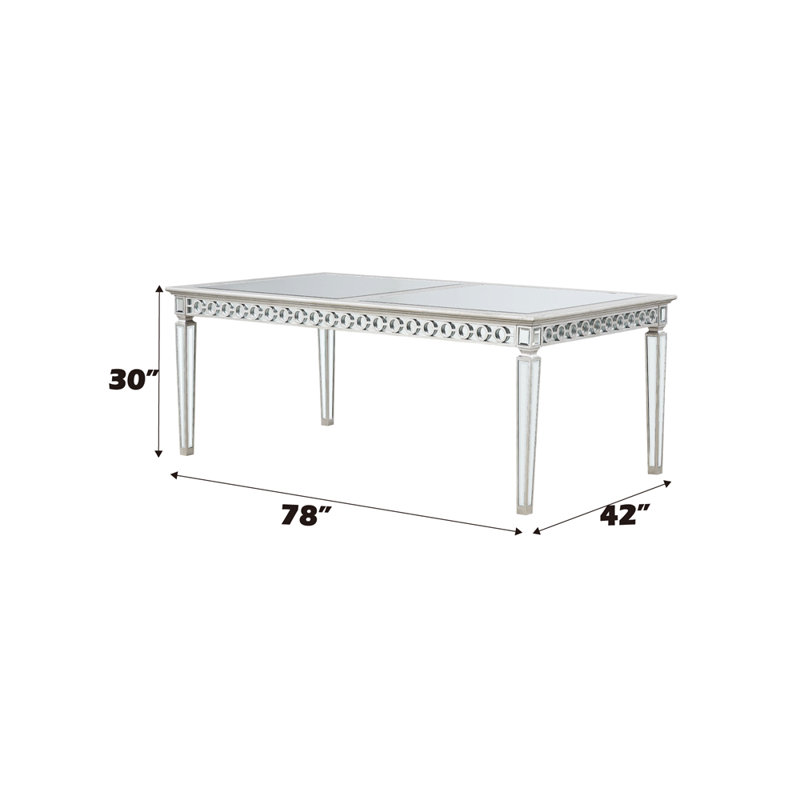 Table de salle à manger Varian, H 30 po x l 78 po x P 42 po