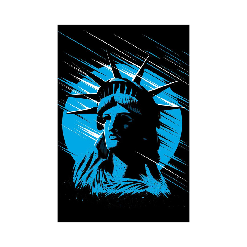 Statue Of Liberty by Alberto Perez - Wrapped Canvas Painting, 101.6cm H x 66.04cm W x 1.91cm D