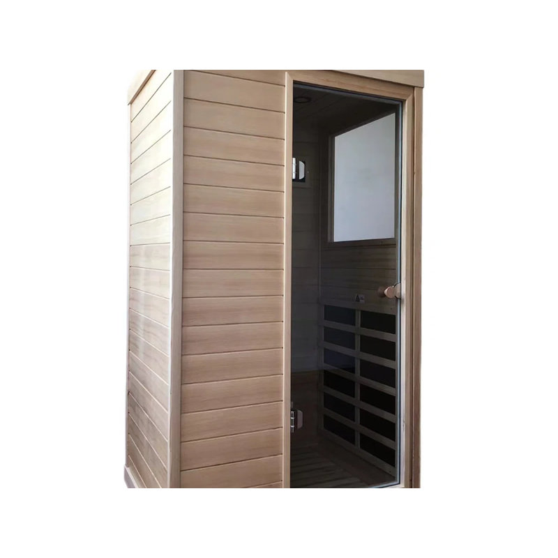 Creationstry 1 - Person FAR Infrared Sauna with Remote Control, Right Hand Facing