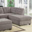 Canapé modulaire en suède gris anthracite Living