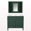 Meuble-lavabo 36 po avec armoire à pharmacie, armoire de rangement moderne avec 2 portes à fermeture douce et 4 tiroirs, meuble-lavabo simple-1160061357