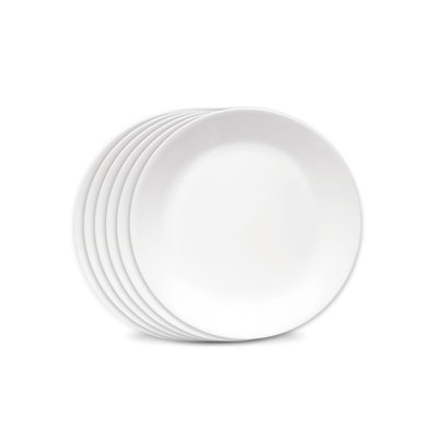 Corelle Winter Frost White 8.5" Salad Plates, 6-pack