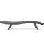 Chaise longue Pe - gris, 15,21 po Hauteur, ergonomique, imperméable, sans assemblage,