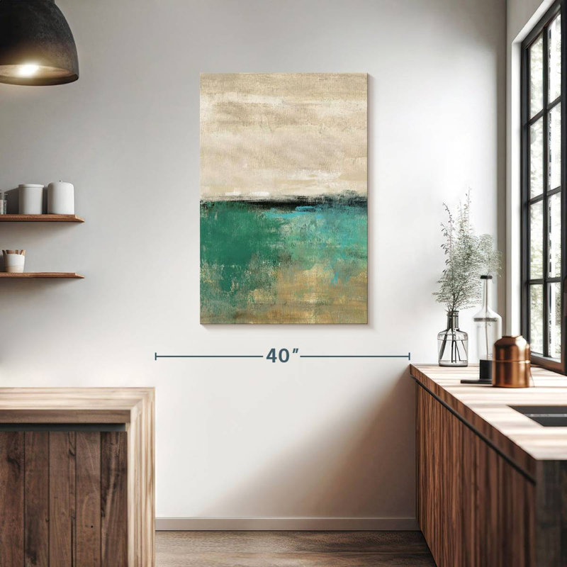 Avery Spring Valley Teal, 39" H x 26" W
