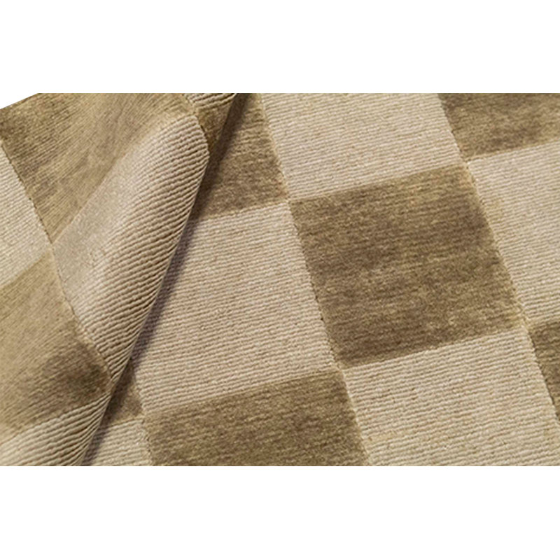 Hand-Knotted High-Quality Brown and Beige Area Rug
