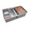 30" L x 19" W Double Basin Undermount Kitchen Sink with Additional Accessories