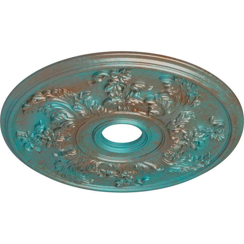 Médaillon de plafond torsadé 23 5/8 po x P 4 5/8 po x P 1 7/8 po (convient aux auvents jusqu'à 8 3/8 po)