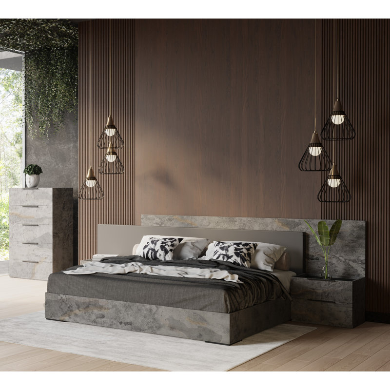 Upholstered Platform 3 Piece Bedroom Set, California King