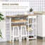 Bukovice 2 - Person Steel Dining Set