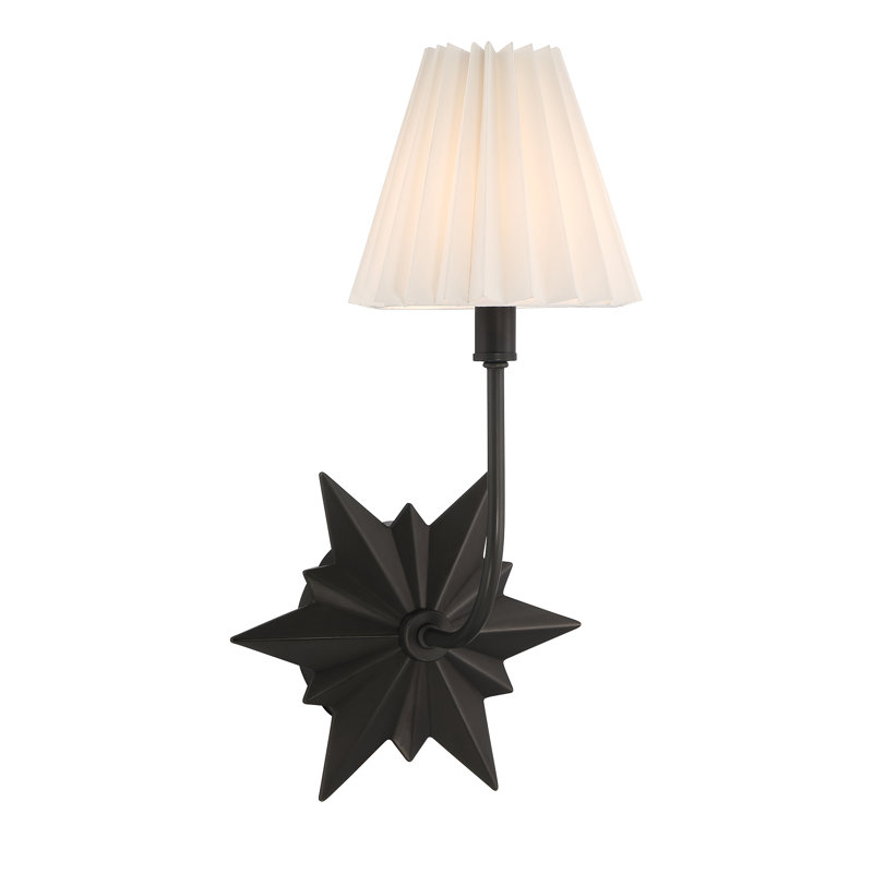 Applique murale noire en métal Ligetti, Noir