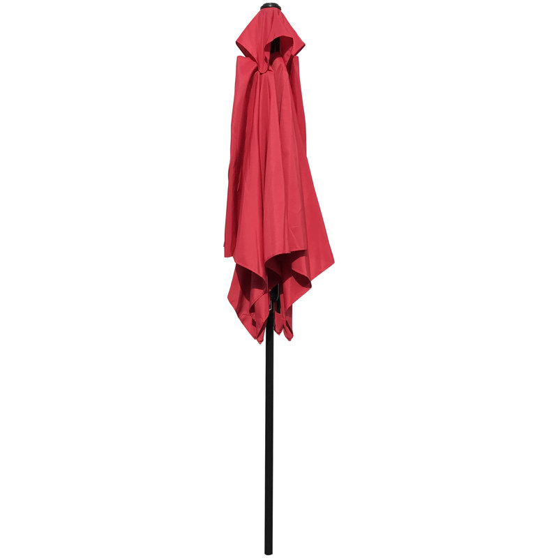 Parasol de marché carré 6,5 pi Tempo, Rouge