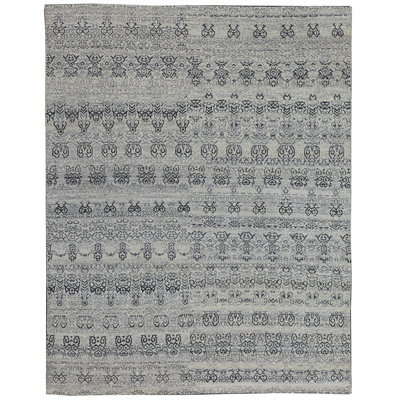 Wool Moroccan Area Rug in Gray