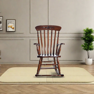 Chaise berçante en bois massif Balcon Casual