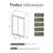 72 In. H Single Sliding Shower Door