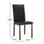 Ensemble de 2 chaises d'appoint rembourrées en similicuir