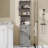 66" Tall Farmhouse Bathroom Storage Cabinet-1139566265