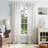 Laguna Striped Semi-Sheer Tab Top Curtain Panel Pair Mocha-97780883-45372711