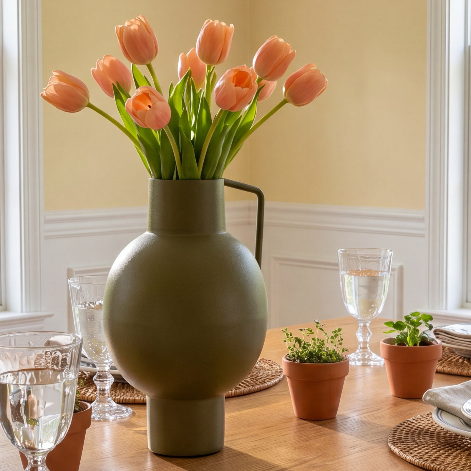 Delilah 7'' Stainless Steel Table Vase