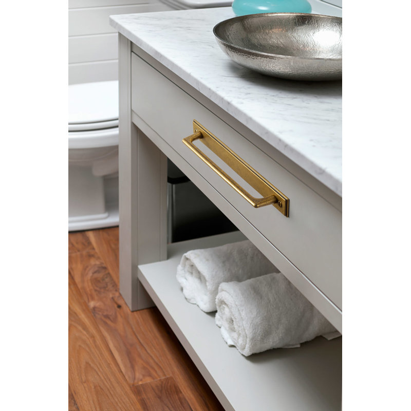 Classical Cabinet Bar Pull With Backplate Multipack, Antique Brass, 5"