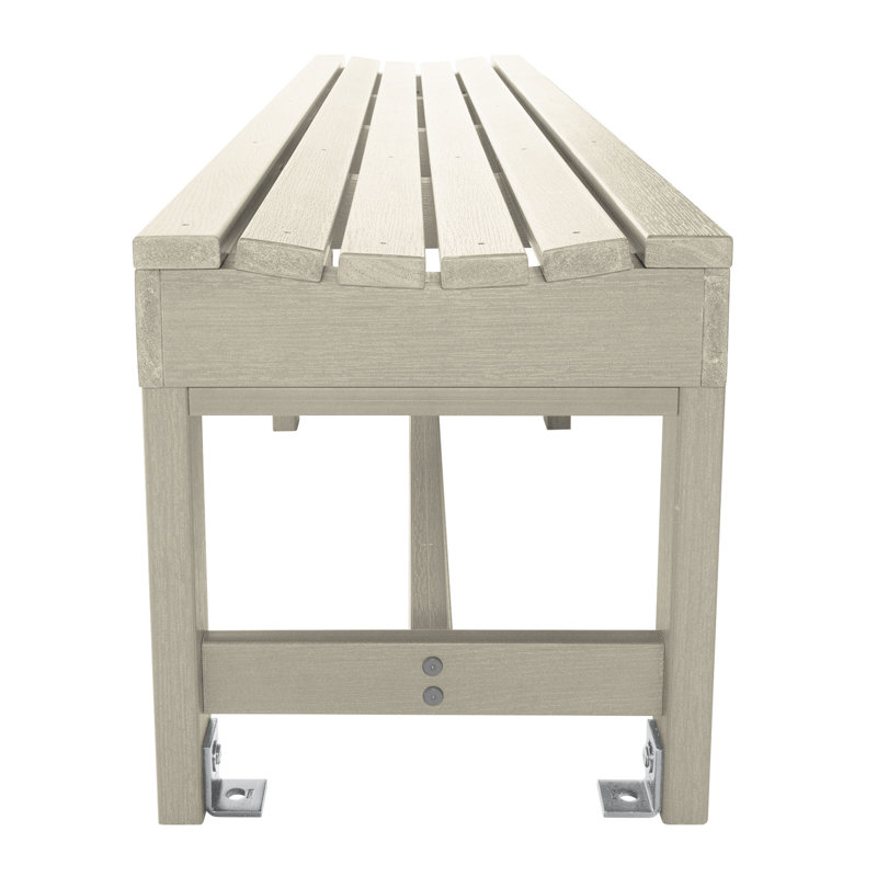 Antonia Outdoor Dining Bench, Whitewash
