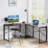 L Shaped Corner Computer Desk Industrial Writing Study Table For Home Office-691938112