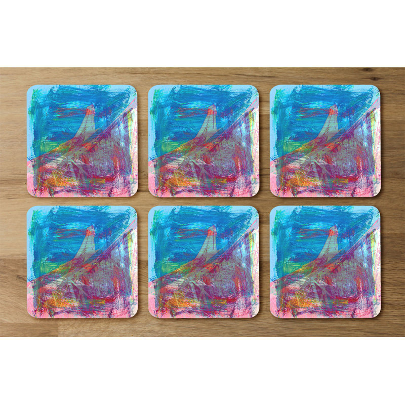 Square 6 Piece Coaster Set