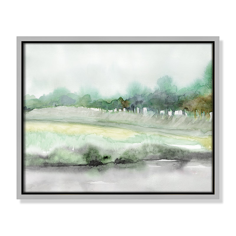 «Season Of Summer - Floater Frame», reproduction d'art sur toile, H 12,5 po x l 15,5 po x P 2 po, Toile argentée