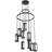 9 - Light Dimmable Cylinder Chandelier