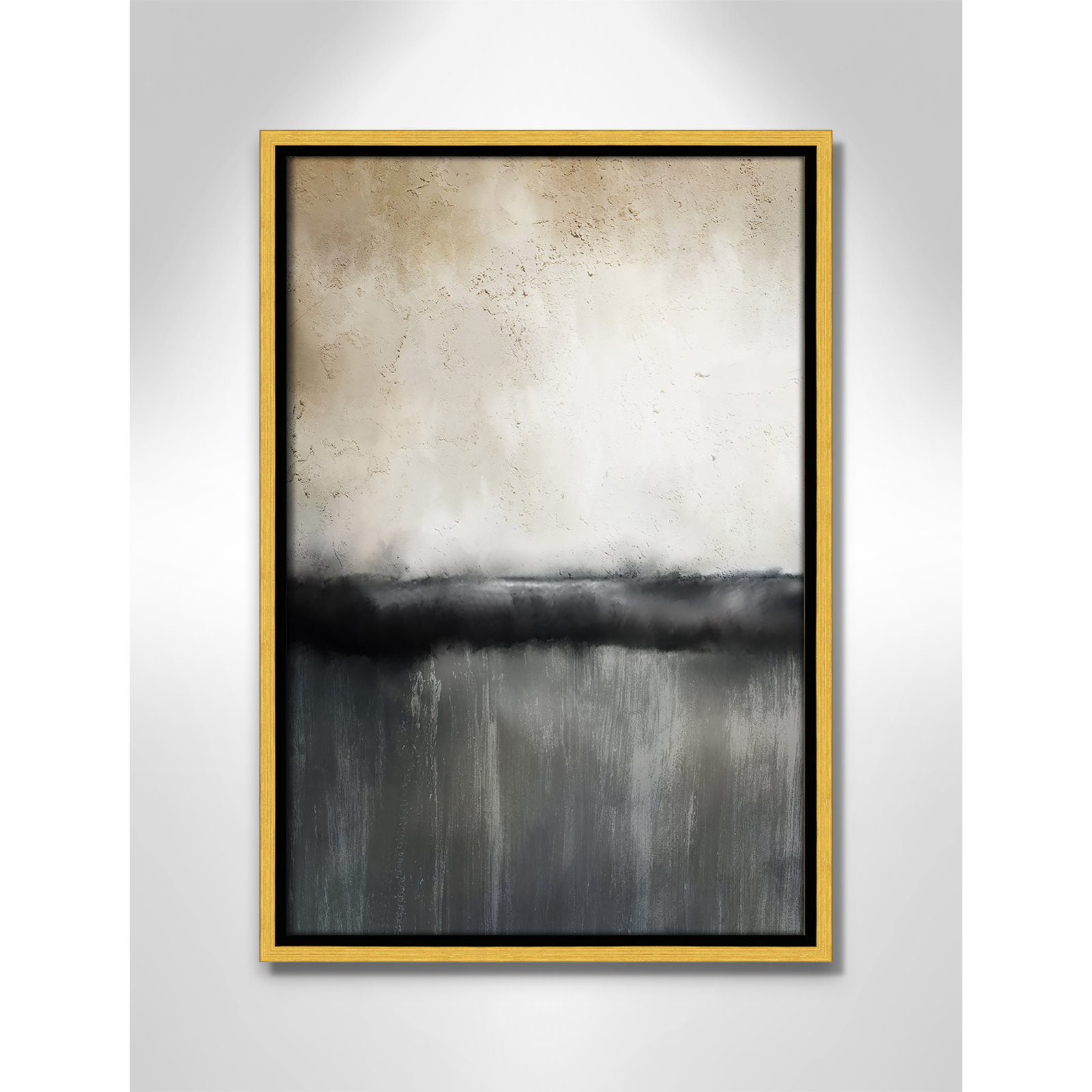 Sunset by Kimberly Allen Print, Picture Framed Canvas, 19.5" H x 13.5" W, Gold