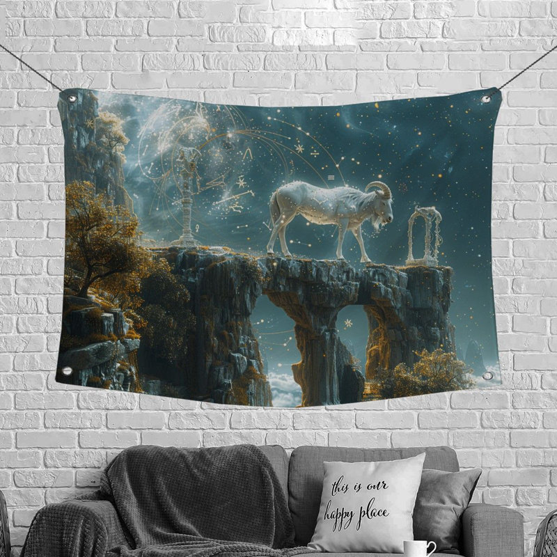 Microfiber Fabric Tapestry, 50" H x 60" W