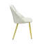 Ensemble de 2 chaises d'appoint en cuir synthétique Gaines