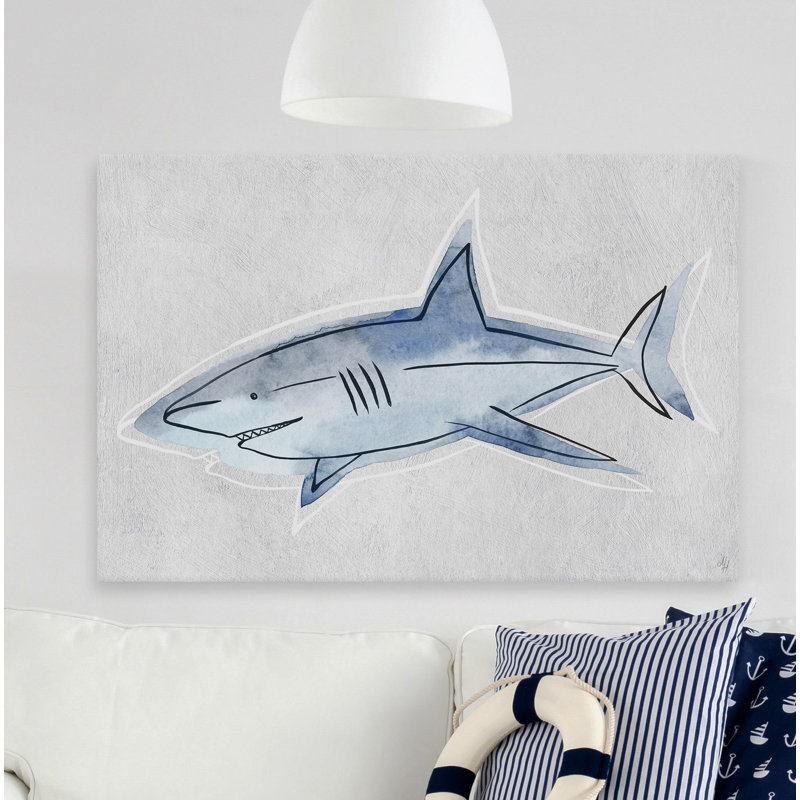 Cheatham «The Great Shark», reproduction sur toile tendue, H 40 po x l 60 po x P 1,5 po