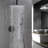 Luxurious Dual Shower Head System, Brass Construction, Modern Ceiling Mount, Perfect For Elegant Bathrooms