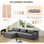 Canapé modulaire 116 po Cloud Couch-789917041